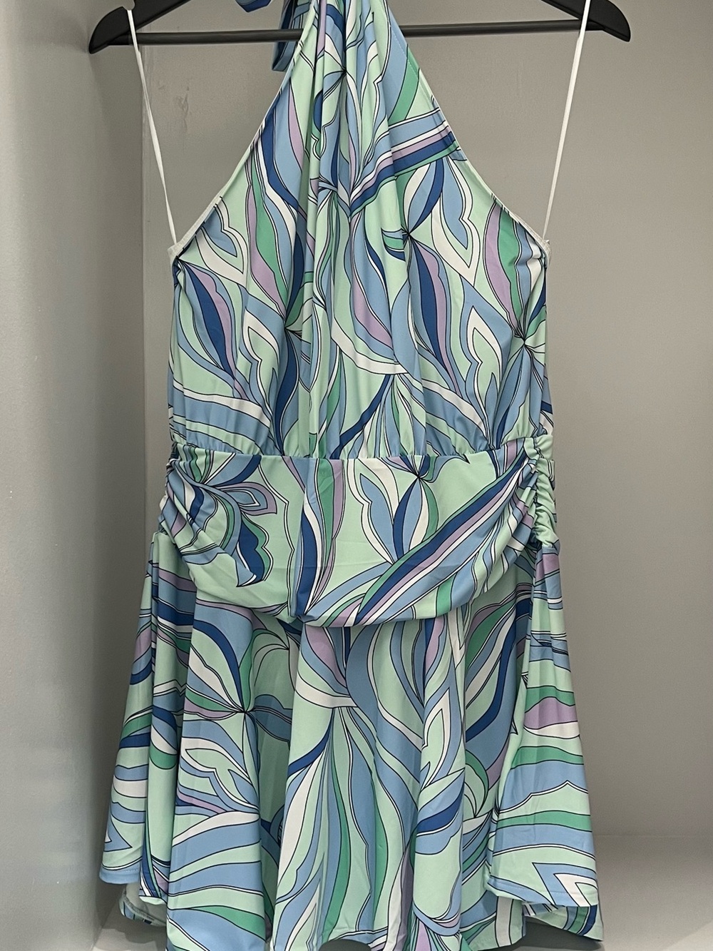 Flared Halterneck Dress